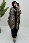 Lavinya Abaya Leopar