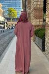 Mahra Abaya Pembe