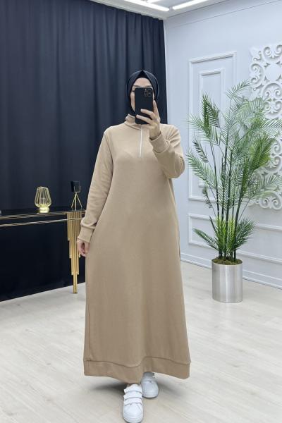 Cansu elbise Camel