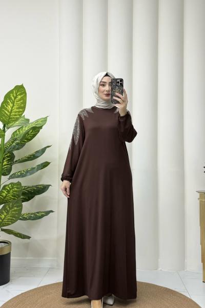 Frida elbise Acı Kahve