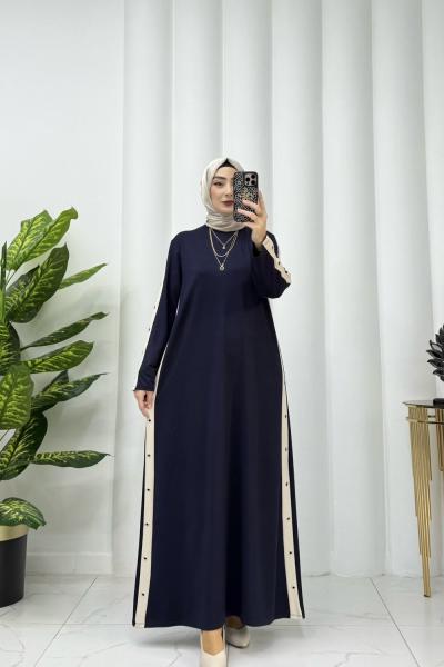 Zülal elbise Lacivert