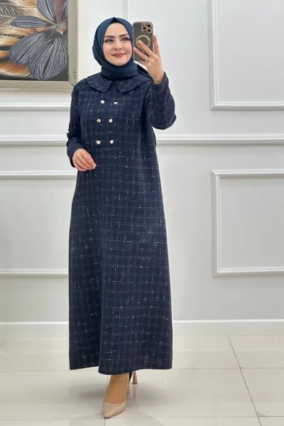 EDNA ELBİSE-LACİVERT Lacivert