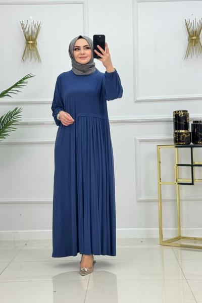 GONCA ELBİSE-İNDİGO MAVİ İndigo mavi