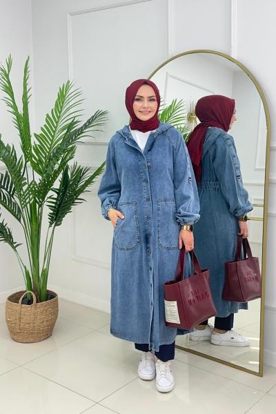ROSE DENİM KAP - MAVİ Mavi